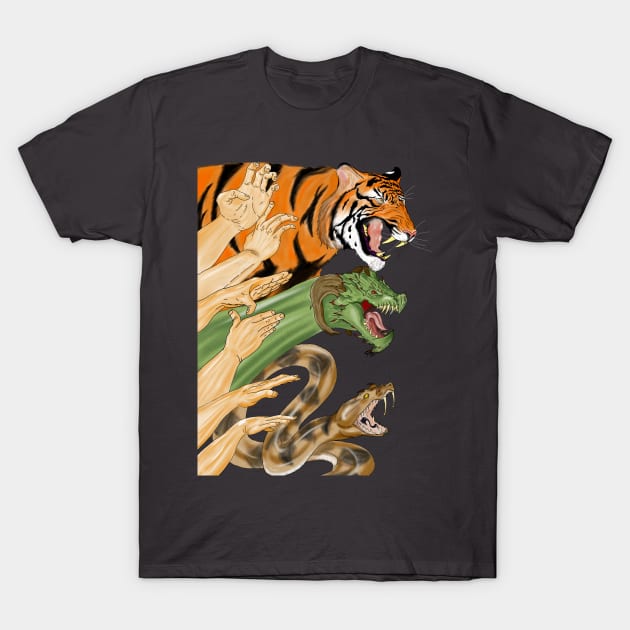 Shaolin Form T-Shirt by dragume